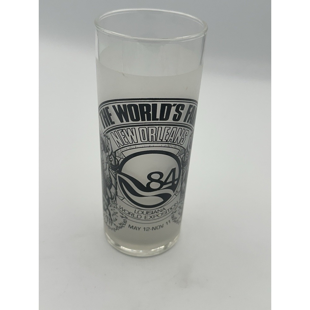Vintage 1984 New Orleans World's Fair Louisiana World Exposition Souvenir Glass